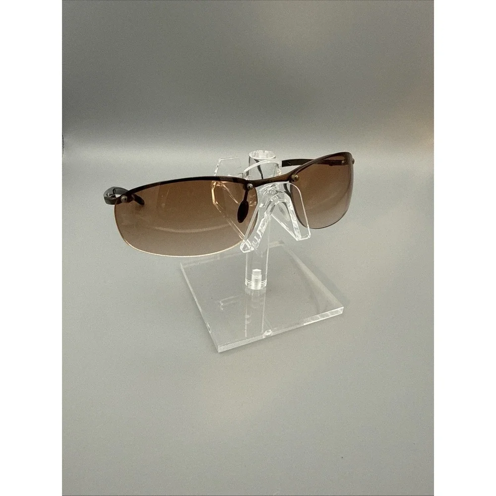 Vintage Mossimo Authentic Semi Rimless Brown Metal sunglasses - Discontinued